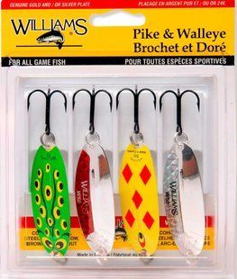 Набор блесен Williams Pike/Walleye 4-Pack Williams Kit (4-PW-ASST)
