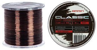 Волосінь Brain Classic Carp Line (dark brown) 600m 0.25mm 15lb 6.6kg