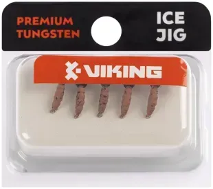 Мормышка вольфрамовая Viking Fishing Shrimp+bead 0.37g 7mm Rum+V (5шт)