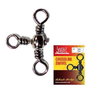 Вертлюжок трехстор. Lucky John CROSLINE SWIVEL 006 *7
