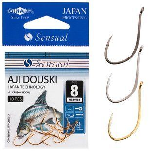 Крючок Mikado Sensual Aji Douski №14 (ушко) 10шт. (nickel)