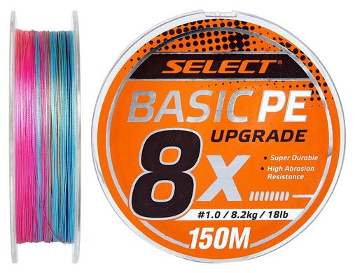 Шнур Select Basic PE 8X Multicolor 150m #1.2/0.16mm 20lb/9.3kg