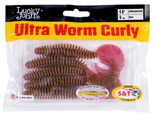 Твістер силікон. ULTRAWORM CURLY LJ Pro Series 4 "/ S14 *5